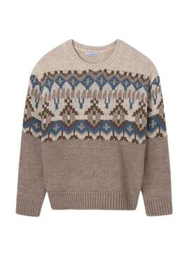 Camisola Mayoral Jacquard Borda para menina