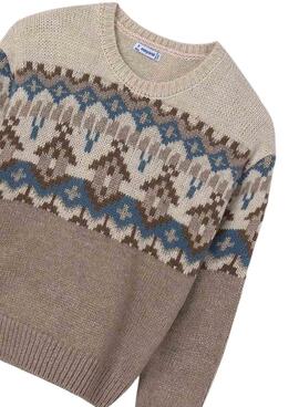 Camisola Mayoral Jacquard Borda para menina