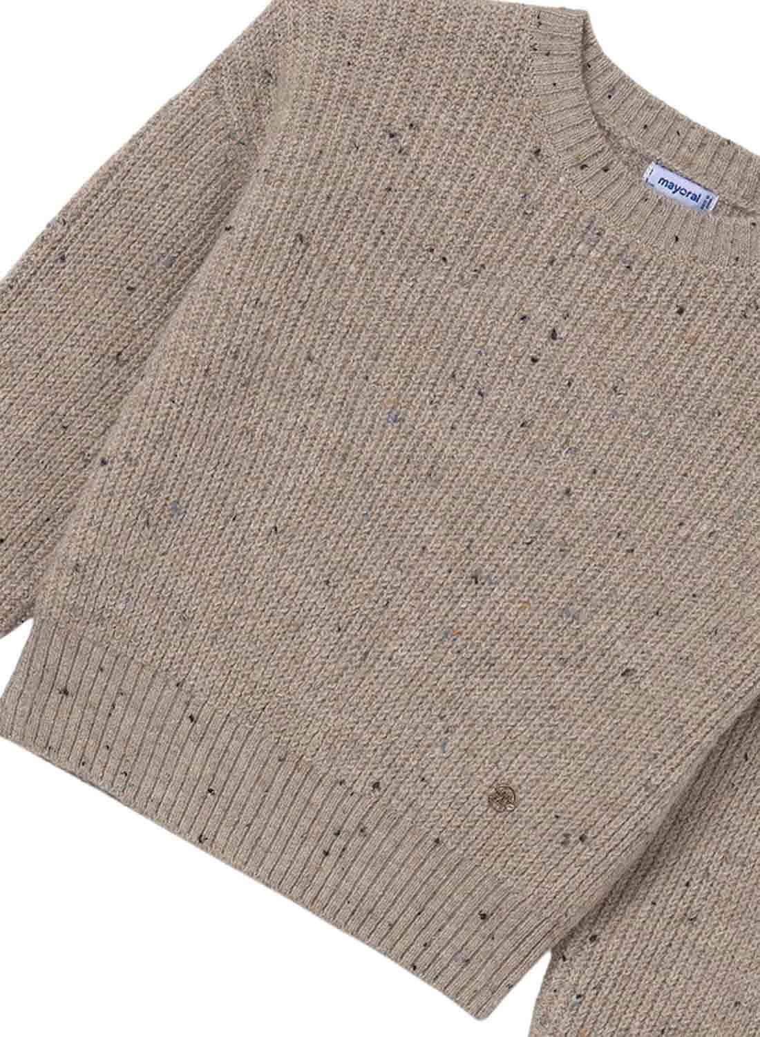 Camisola Cropped Mayoral Sépia para menina
