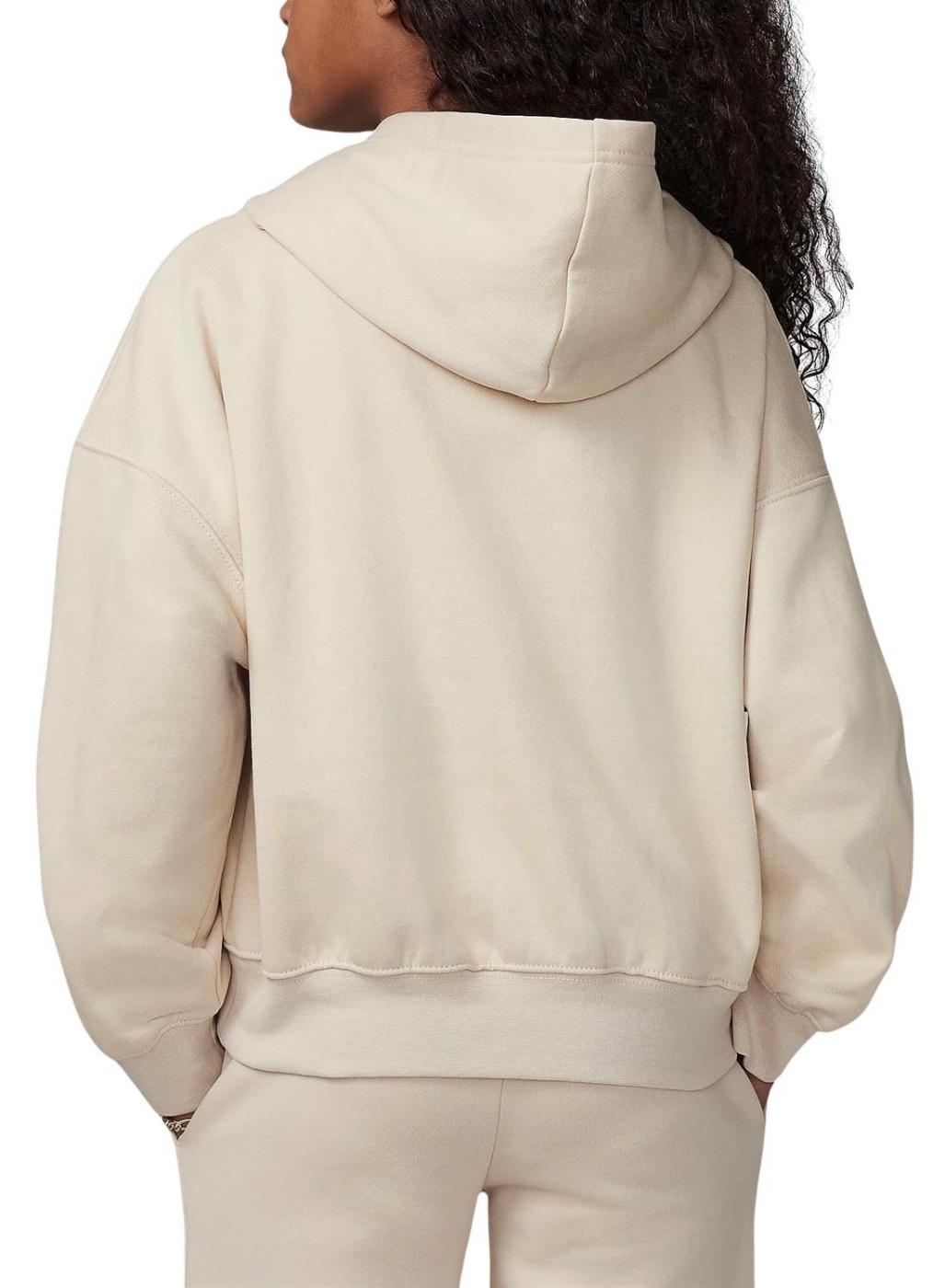 Moletom Jordan Brooklyn bege para menina