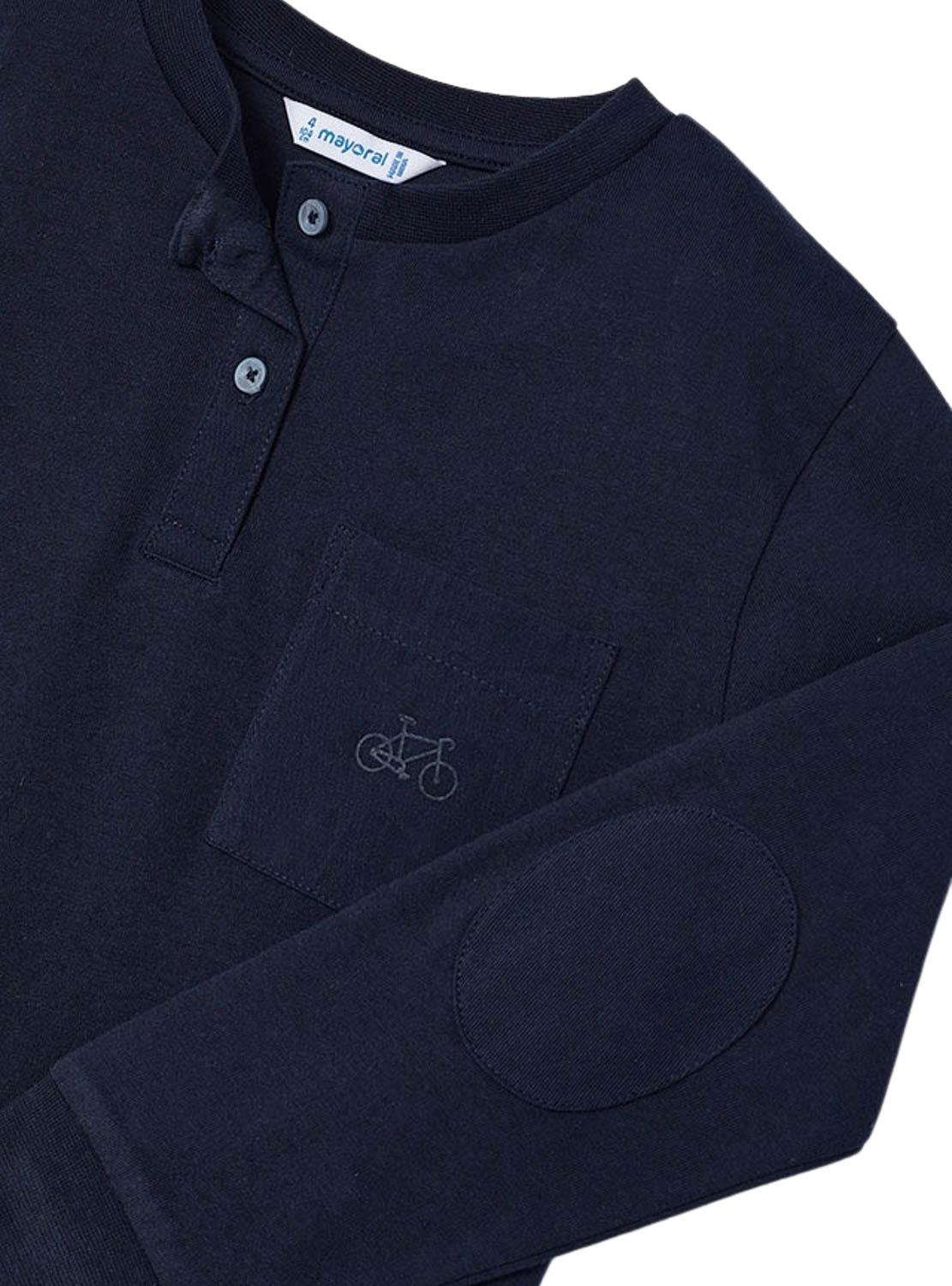 Camiseta Mayoral Botões azul marinho para menino