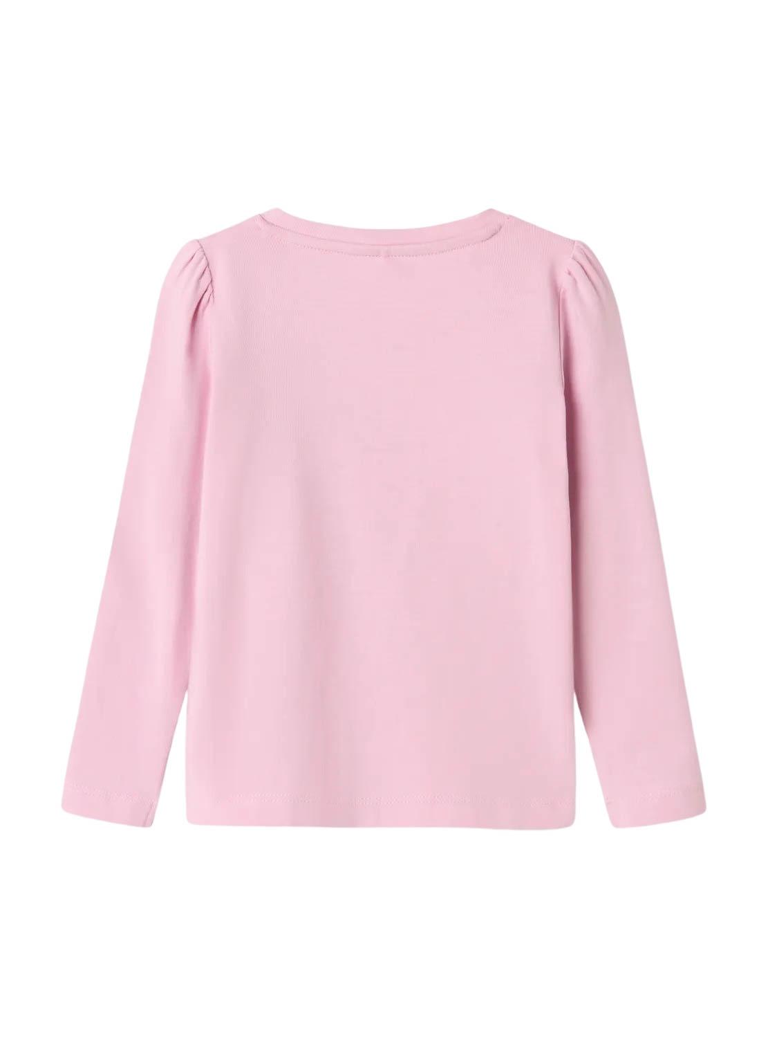 Camiseta Name It Rosalind Rosa para menina