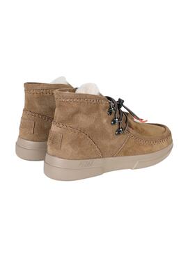 Botins Walkin Pitas Ontario Camel para mulher
