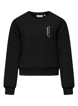 Moletom Only Mayra Preto para menina