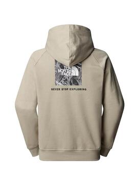 Portugués: Moletom The North Face Ranglan Box Bege para Homem