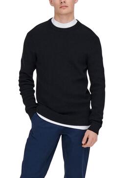 Jersey Only and Sons Phil Azul para homem