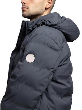 Parka acolchoada cinza Klout Santander para homem.