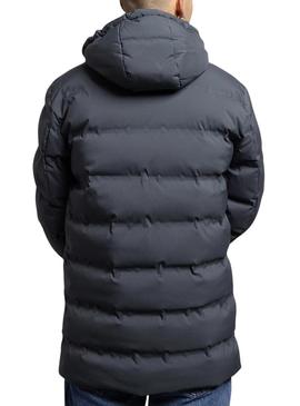 Parka acolchoada cinza Klout Santander para homem.
