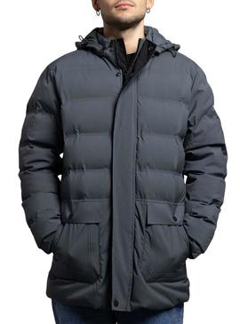 Parka acolchoada cinza Klout Santander para homem.