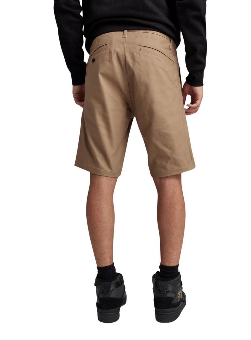 Bermuda G-Star Bege Broson 2.0 Slim Chino para Homem
