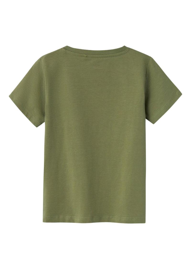Camiseta Name It Hakan Verde Para Menino