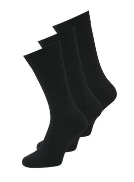 Pack 3 Meias Jack and Jones pretas para homem.