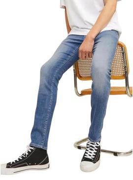 Calça de ganga Jack and Jones Glenn Fox lavada em azul para homem