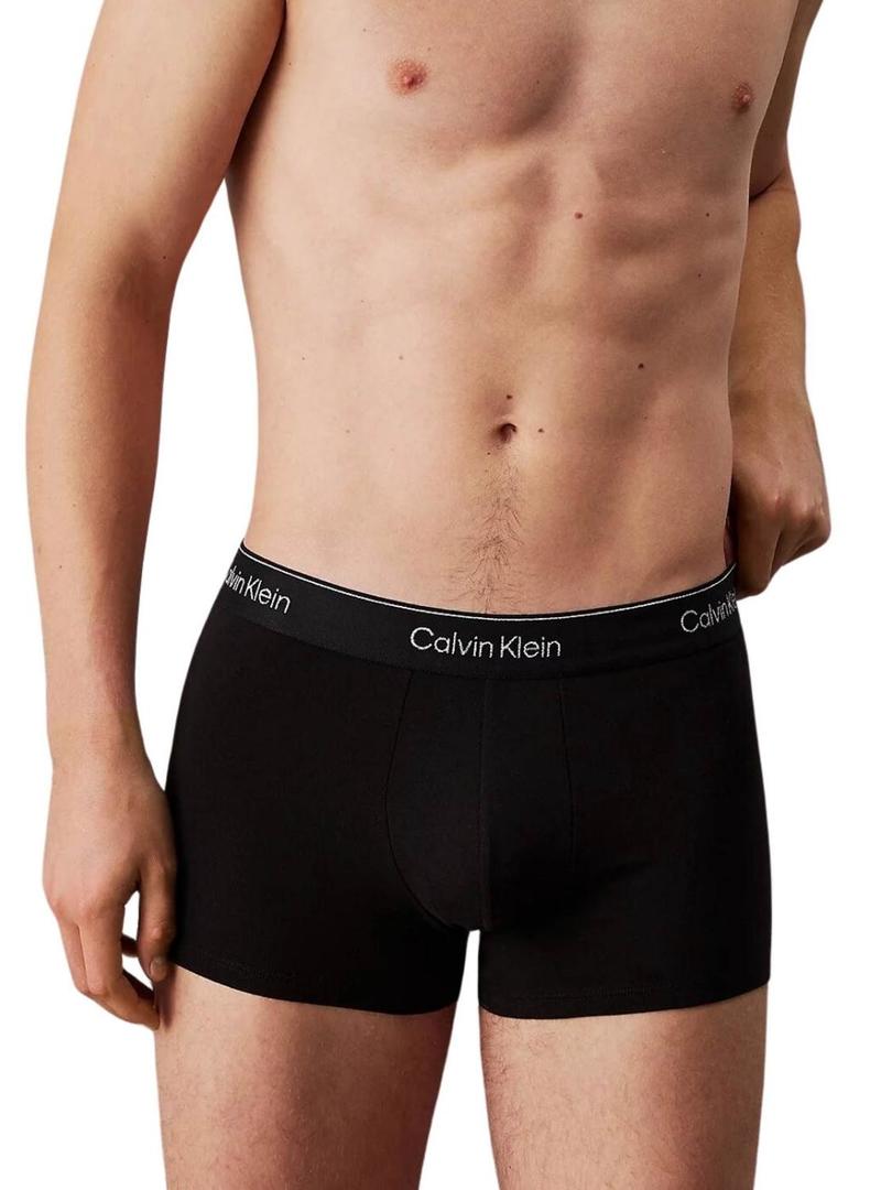 Pack 3 cuecas Calvin Klein pretas e vermelhas para homem