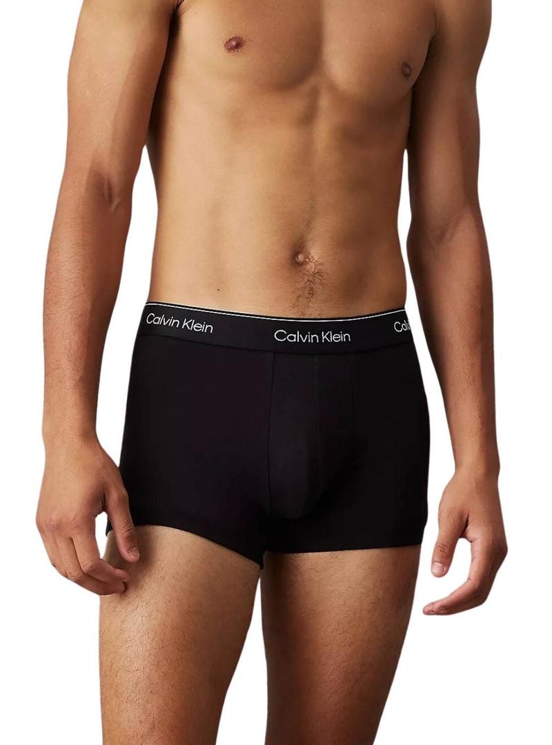 Pack 3 cuecas Calvin Klein preto cintura preta para homem