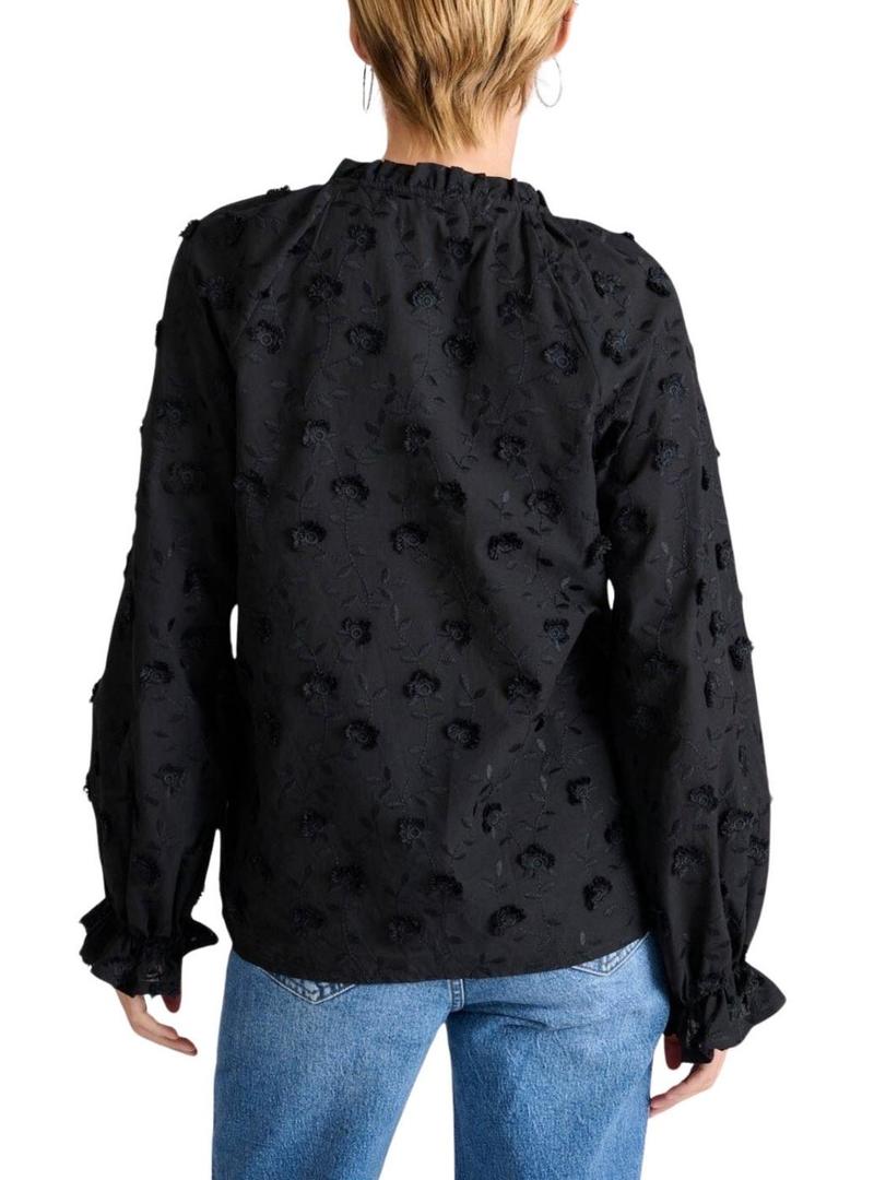 Camisa Naf Naf Narina preta para mulher.