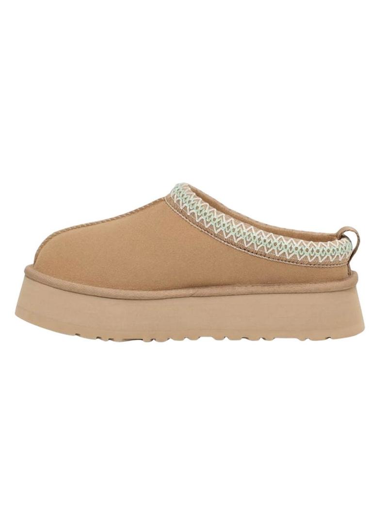 Tamancos UGG Tazz plataforma camelo para mulher
