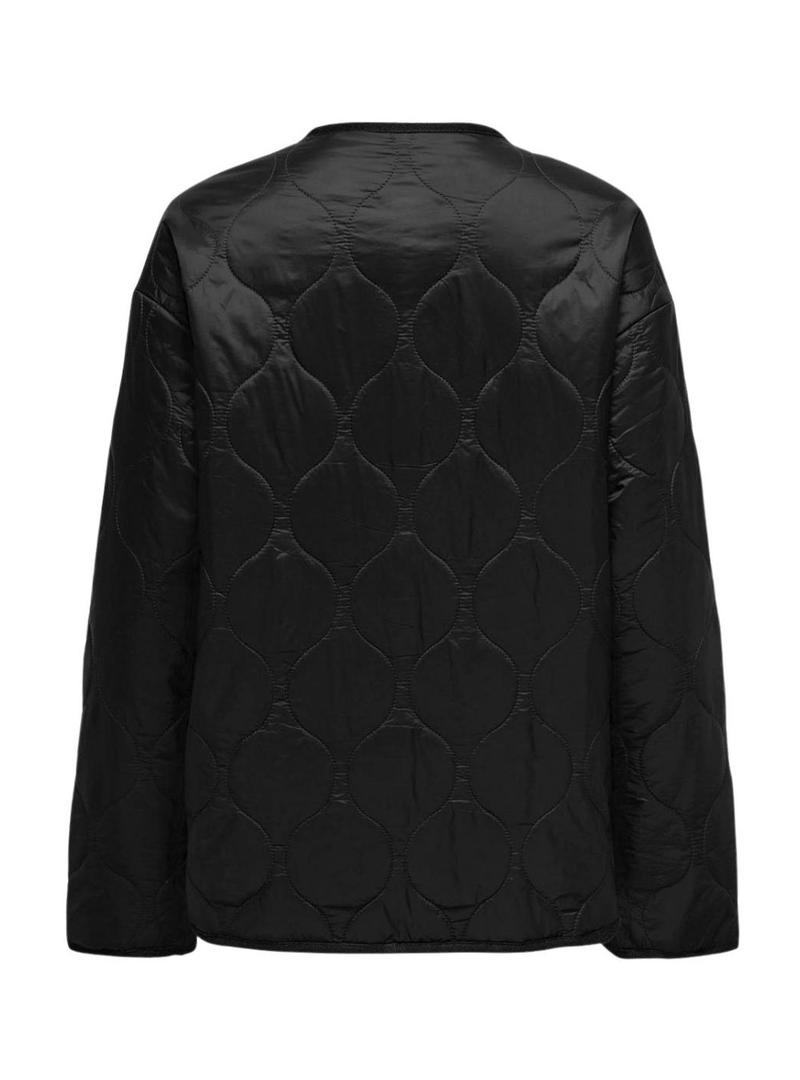 Jaqueta acolchoada Only Noelle preta para mulher.