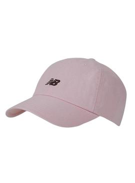 Boné New Balance Basic Logo rosa para mulher