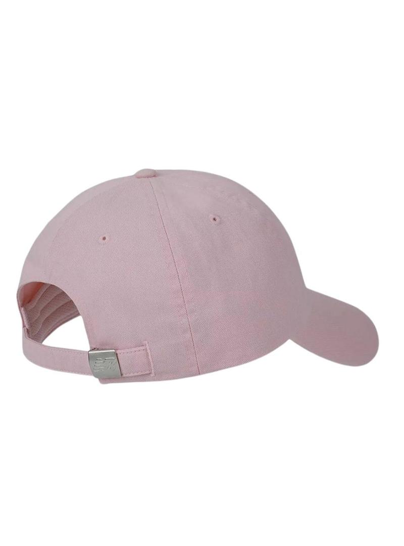 Boné New Balance Basic Logo rosa para mulher