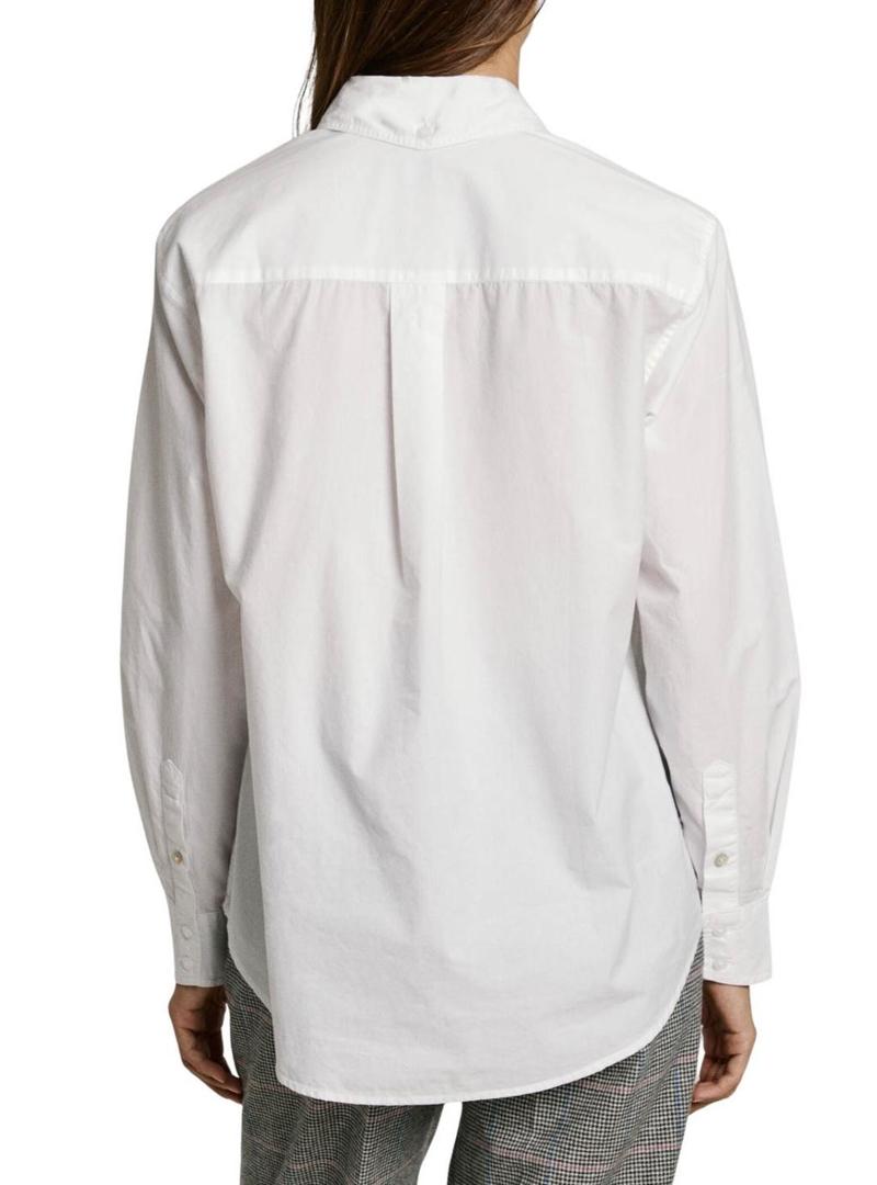 Camisa Pepe Jeans Bego branca para mulher.