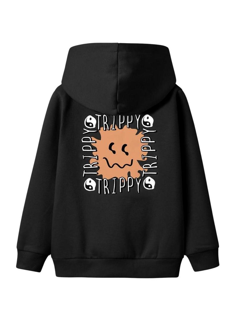 Moletom Name It Tanchill preto para menino.