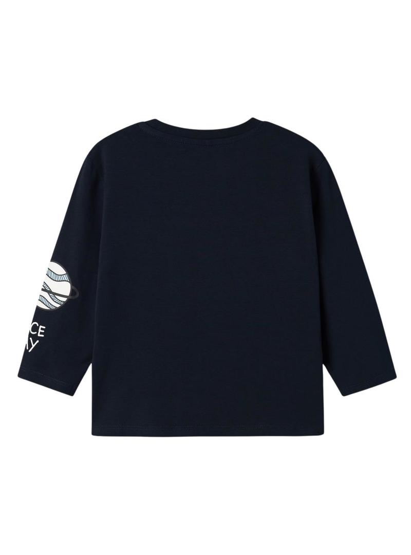 Camiseta Name It Dalum Nasa marinho para menino