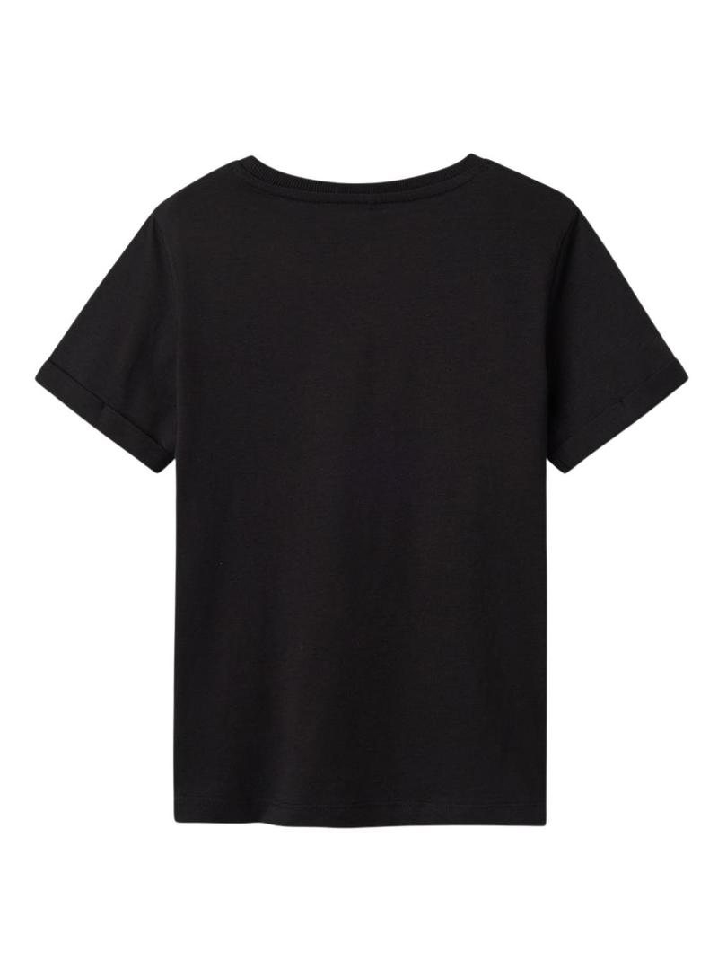 Camiseta Name It Tantan preta para menino.