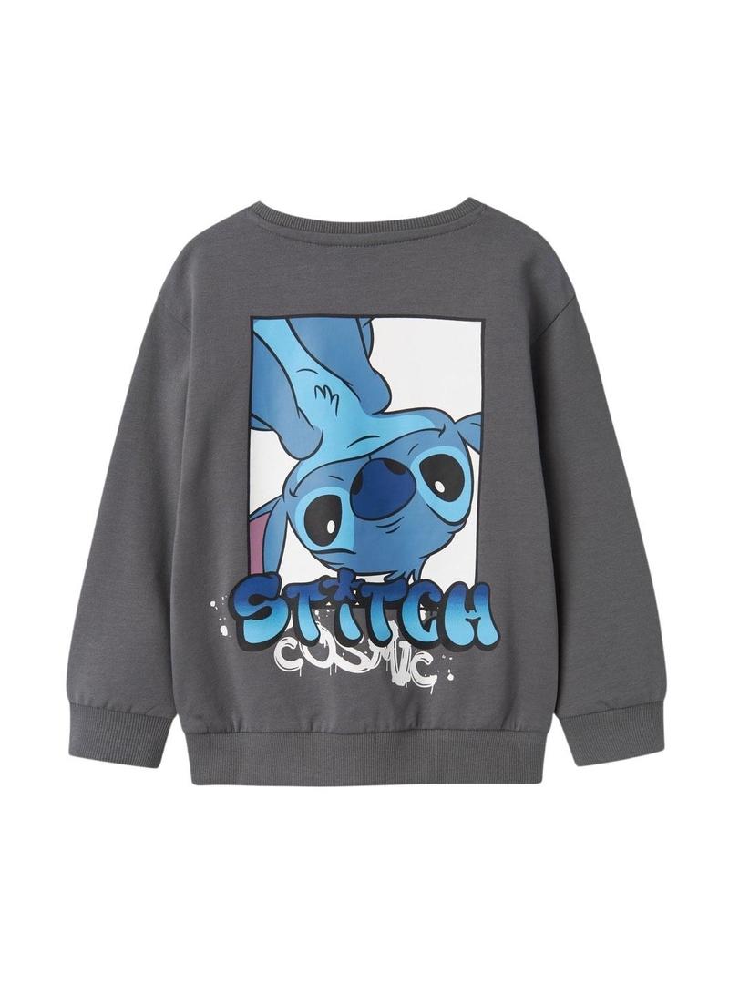 Moletom Name It Jeps Stitch cinza para menino