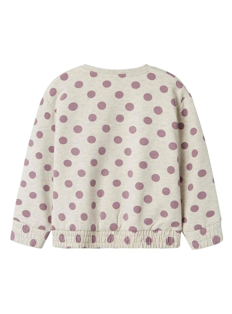 Jaqueta Name It Tenja de bolinhas para menina.