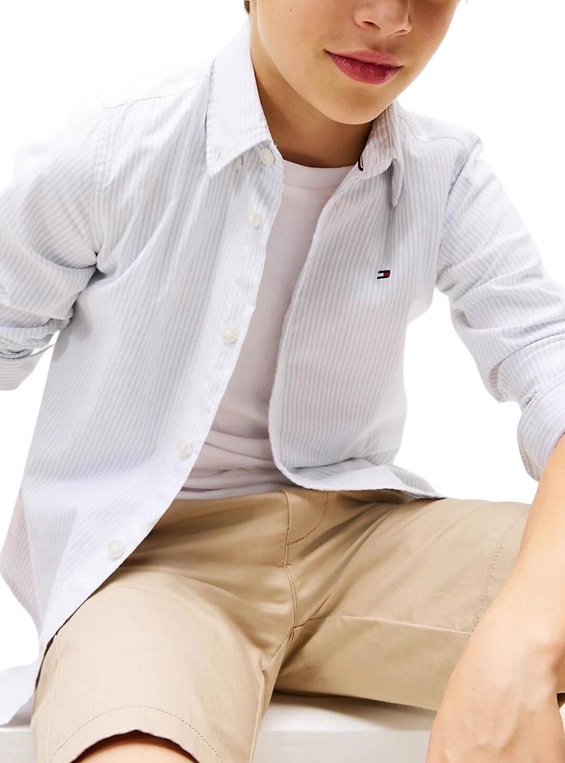 Camisa Tommy Hilfiger Ithaca listras menino
