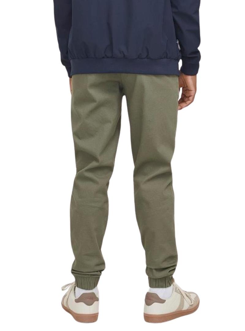 Calças Jack And Jones Gordon Dave verde para crianças.