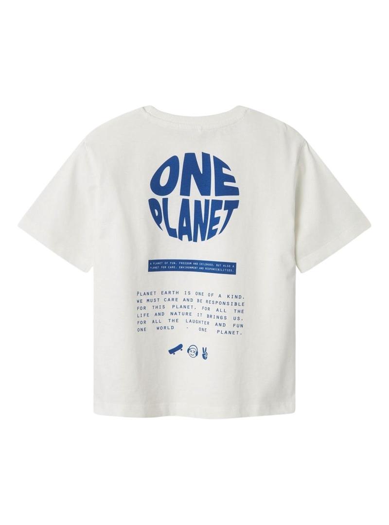 Camisa Name It Bekaj branca para menino