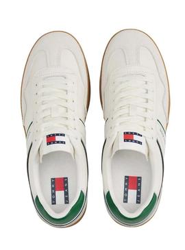 Sapatos Tommy Jeans The Greenwich Couro branco para homem.
