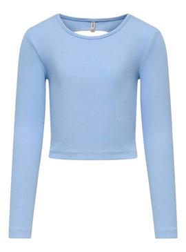 Top Only Kids Nessa azul para menina
