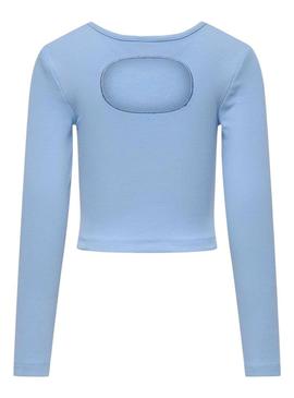 Top Only Kids Nessa azul para menina