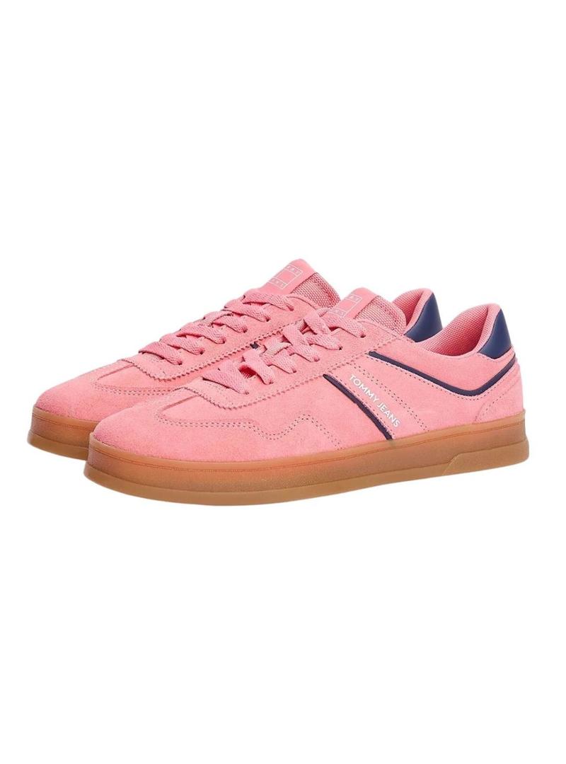 Sapatilhas Tommy Jeans Greenwich rosa para mulher