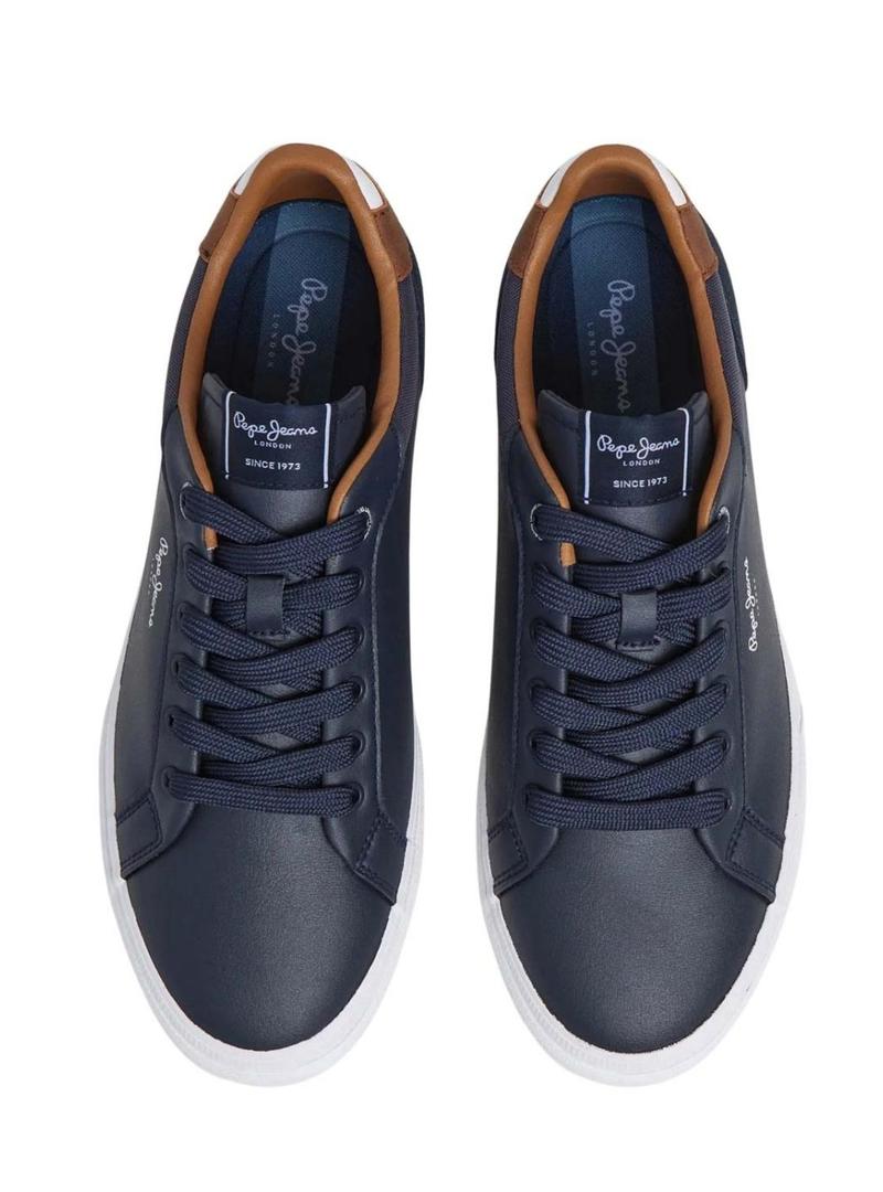 Sapatilhas Pepe Jeans Kenton Court azul para homem.