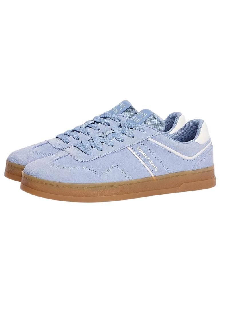 Sapatilhas Tommy Jeans The Greenwich azul para mulher.