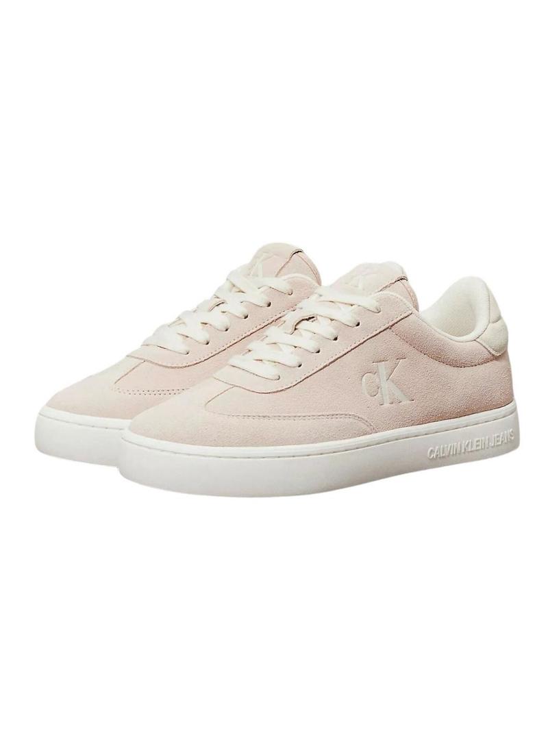 Sapatilhas Calvin Klein Jeans Classic Cupsole rosa para mulher