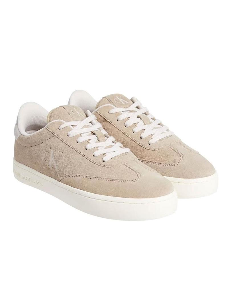 Sapatilhas Calvin Klein Jeans Classic Cupsole beige para homem