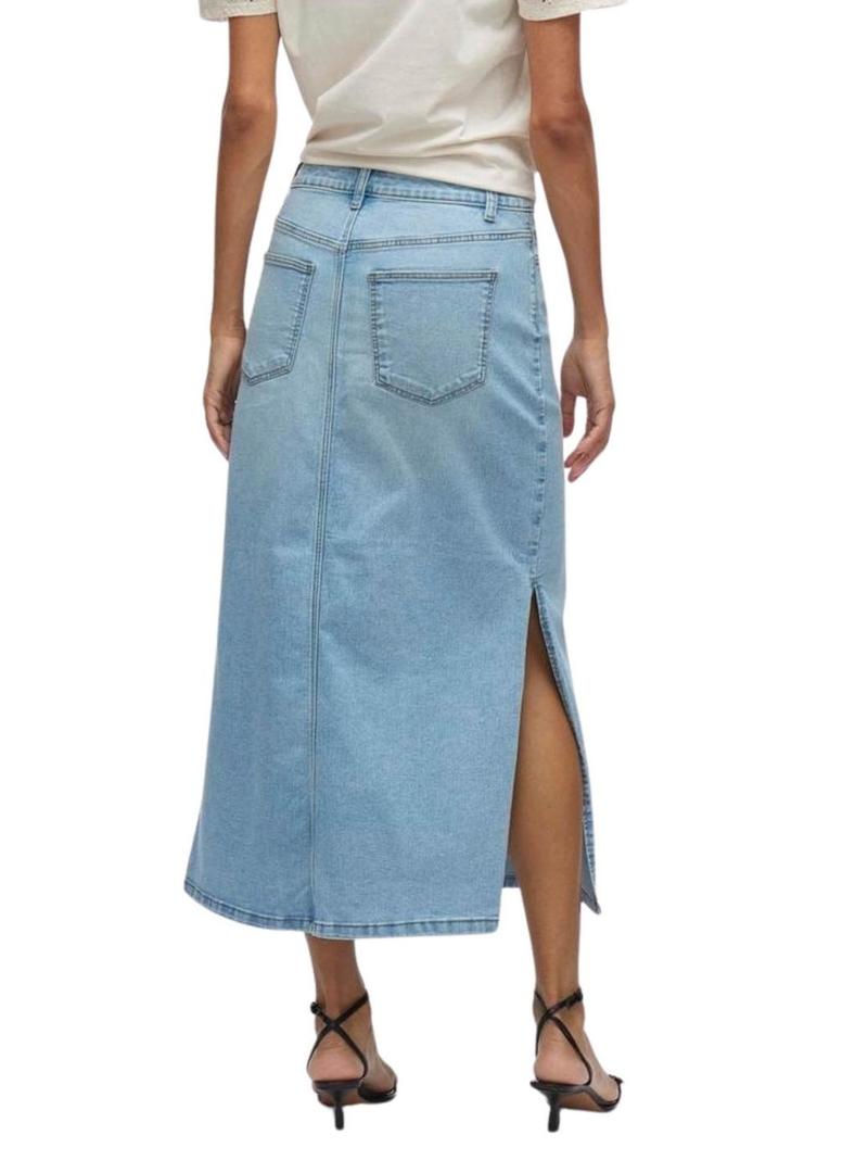 Saia Vila Vinus denim para mulher.