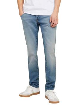 Calça jeans Jack and Jones Mike denim médio para homem