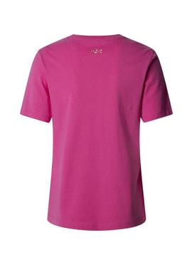 Camiseta Pepe Jeans Rumer fucsia para mulher