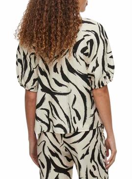 Top Vila Clo bege para mulher