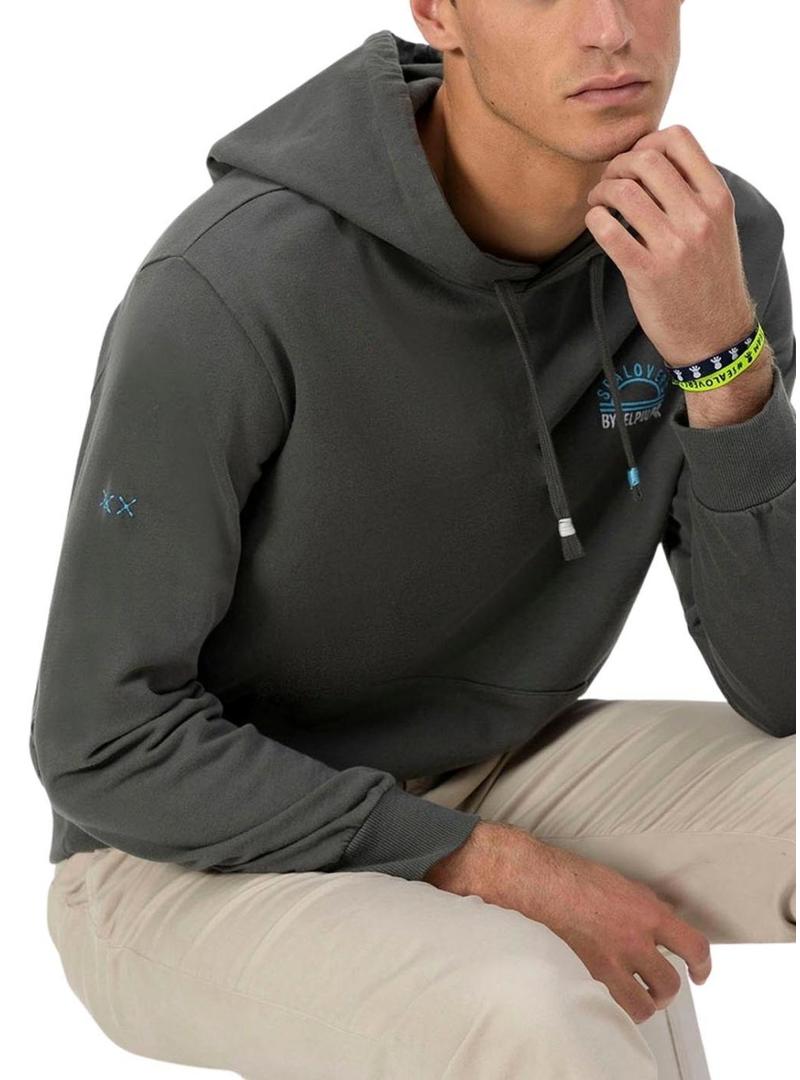 Moletom El Pulpo Sealovers cinza para homem