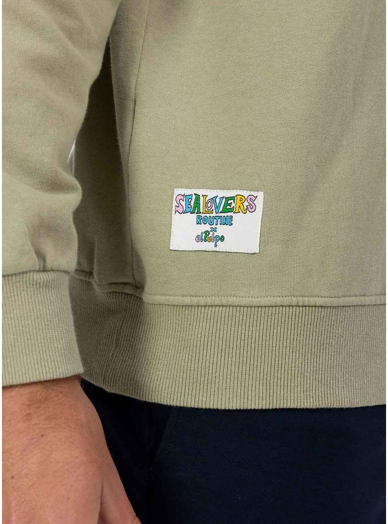 Moletom El Pulpo Verde para homens