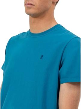 Camiseta El Pupo Logo azul para homem