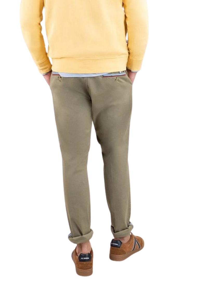 Calça El Ganso verde chinesa para homem.