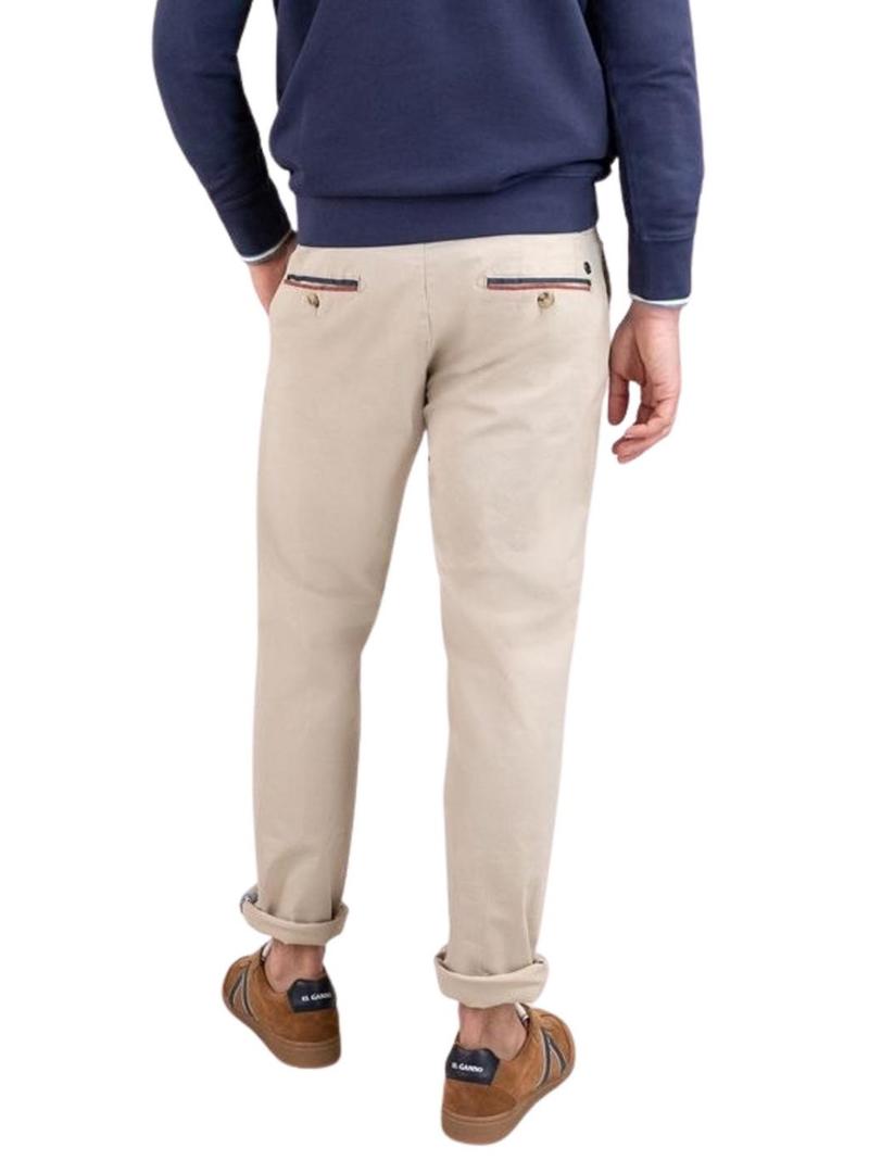 Calça El Ganso beige para homem.